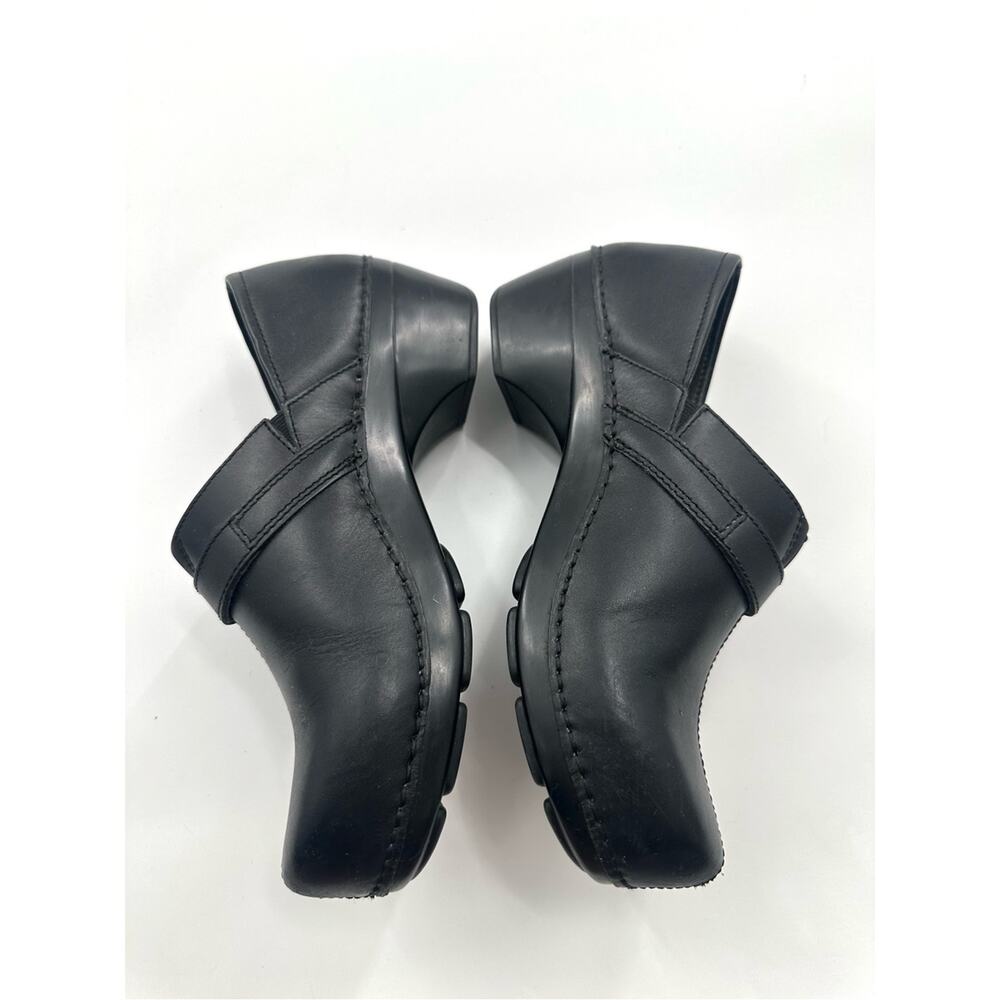 Dansko Solstice Black Leather Slip-on Clogs Size EU 41 - Picture 3 of 10